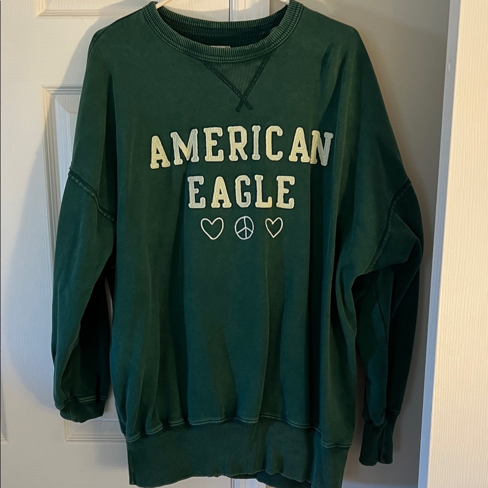 American Eagle Dark Green Knit Top